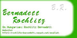 bernadett rochlitz business card